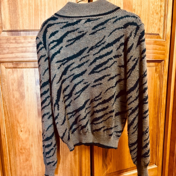 Sweater with Faux Fur Accent - Picture 2 of 6